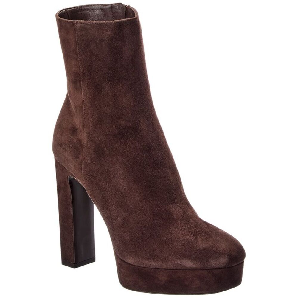 Jimmy Choo Marene 120 Suede Bootie, Brown